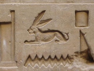 jeroglifico egipcio liebre